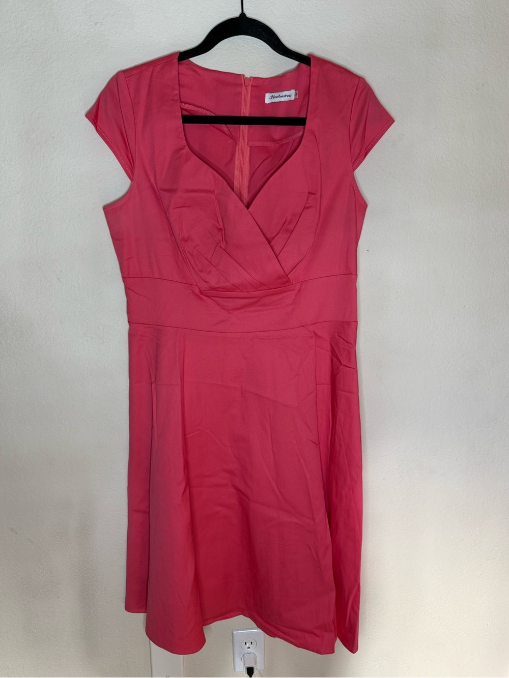 Women's Pink Fit-and-Flare Dress